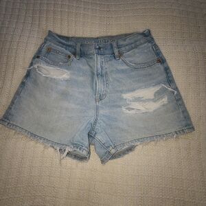 American Eagle Outfitters Women's Light Blue Jean Shorts